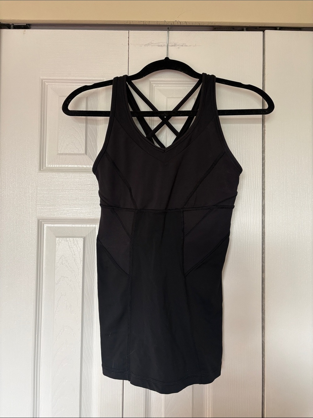 Lululemon Athletica Strap It Like It's Hot Tank Top Size 6 Black